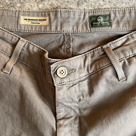 Adriano Goldschmied AG Graduate‎ Trouser Men’s 33R Tailored Leg Green Label Gray - Picture 1 of 10